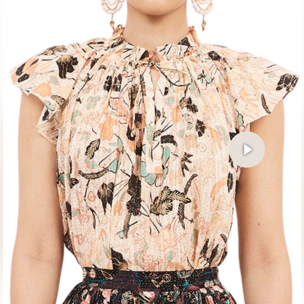 ULLA JOHNSON Cleo Top Size 8; NWT